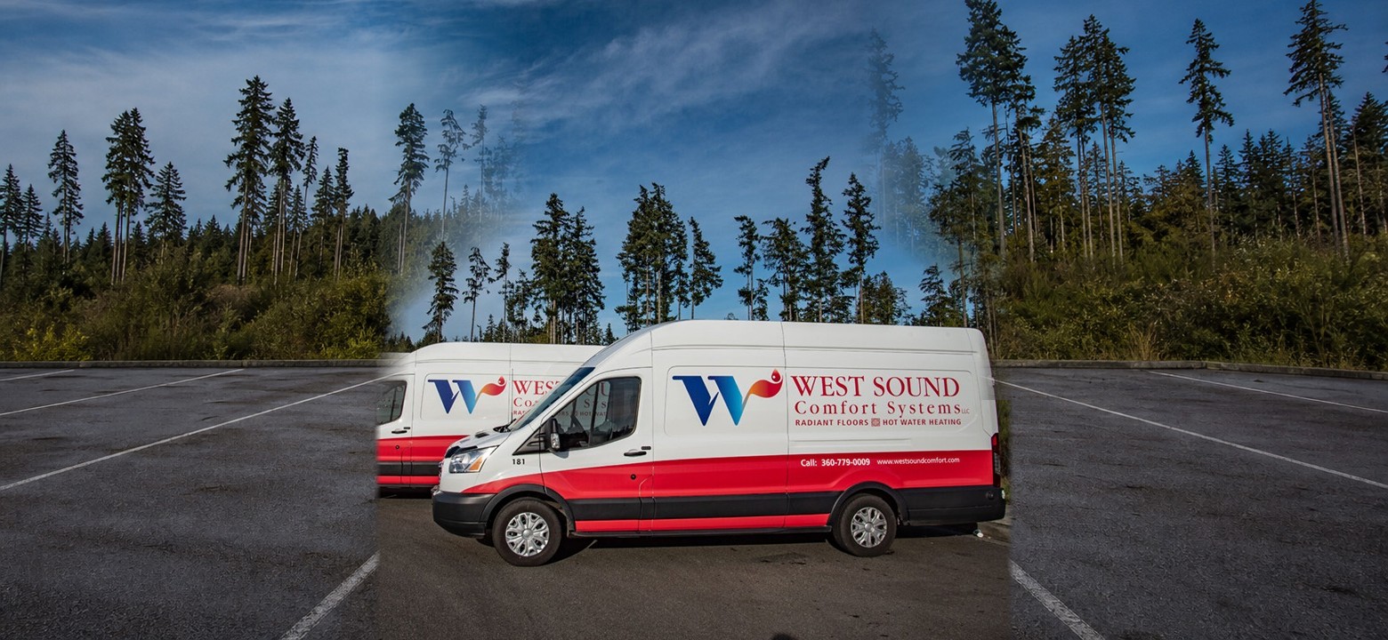 West Sound Comfort Systems service vans ready for Kitsap County calls